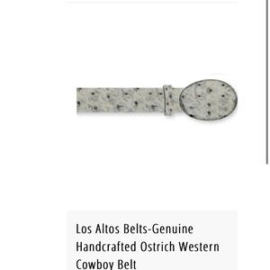 ALCALAS OSTRICH BELT